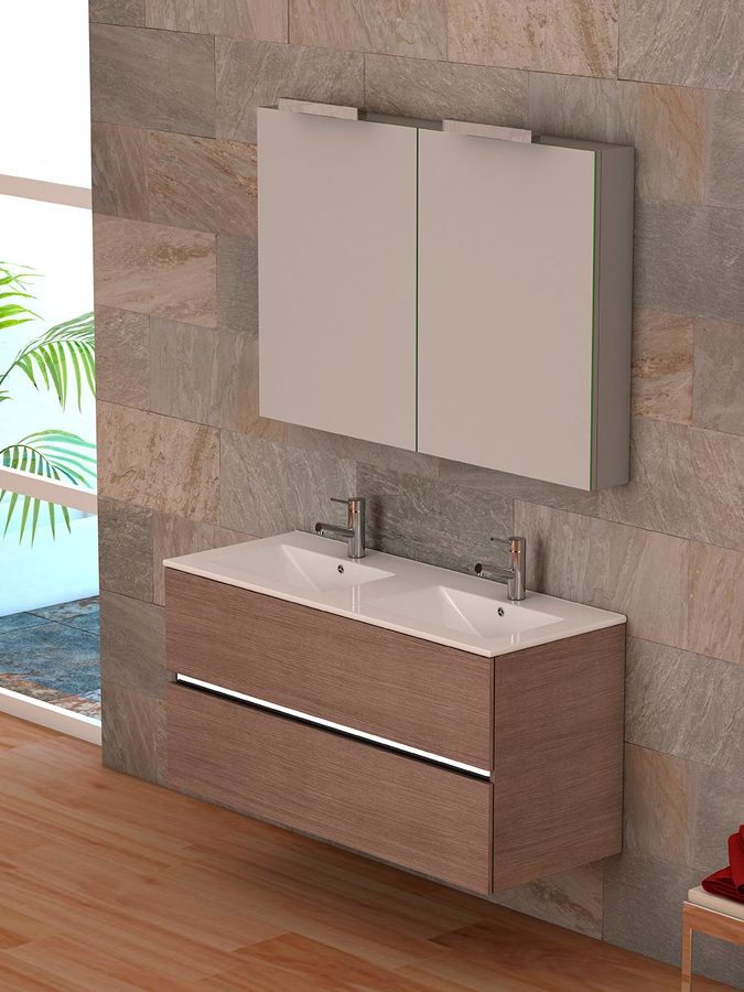 Muebles de baño doble lavabo