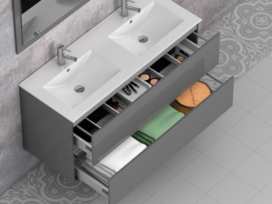 Muebles de baño doble lavabo