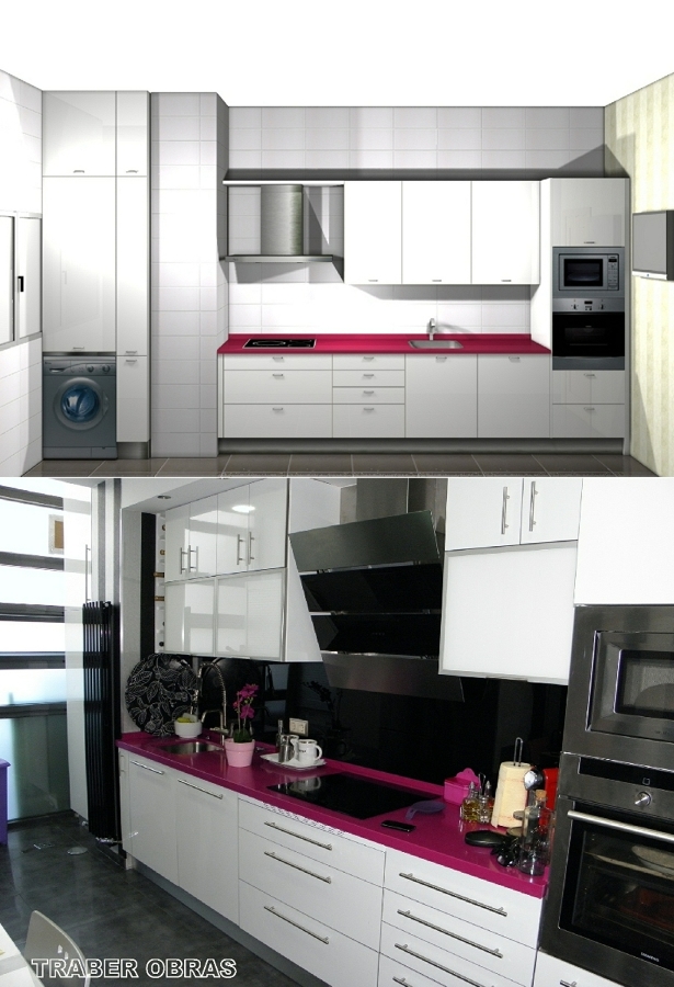 COCINA: PROYECTO Y COMPOSICIÓN FINAL. TRABER OBRAS SL