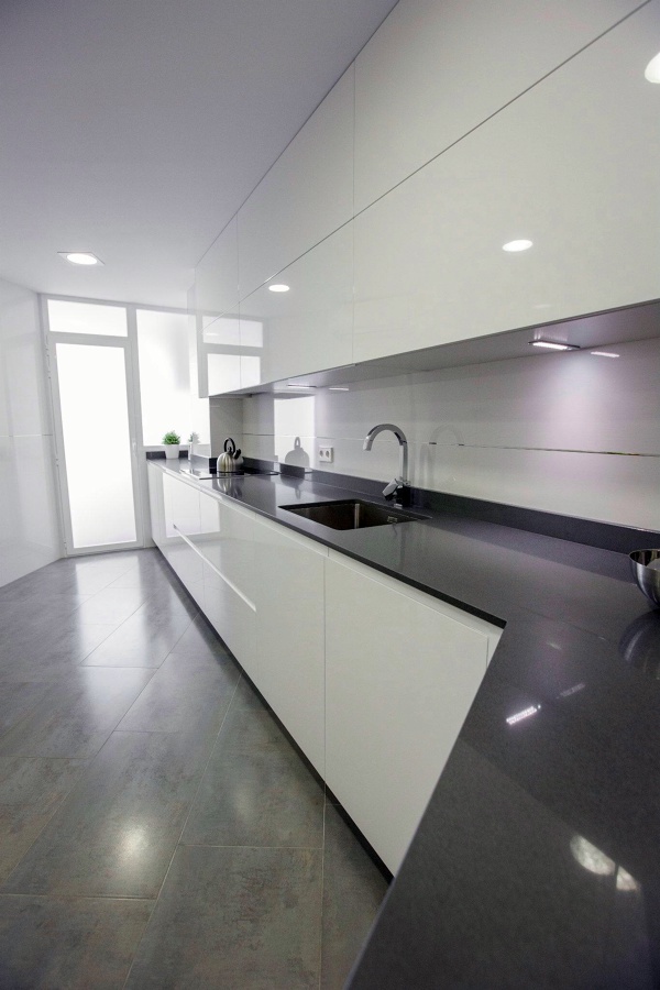 Muebles lacados blanco brillo