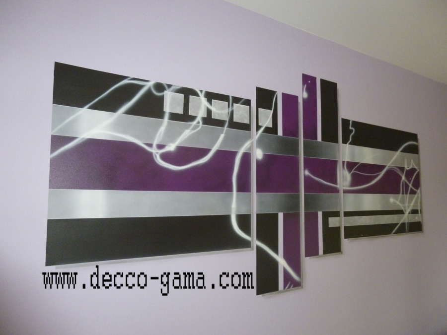 MURAL TRIPTICO PINTADO EN PARED