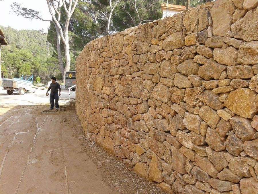 MURO CONTENCIÓN PIEDRA NATURAL