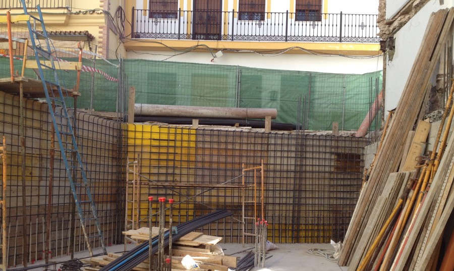 Muros contención de sotano