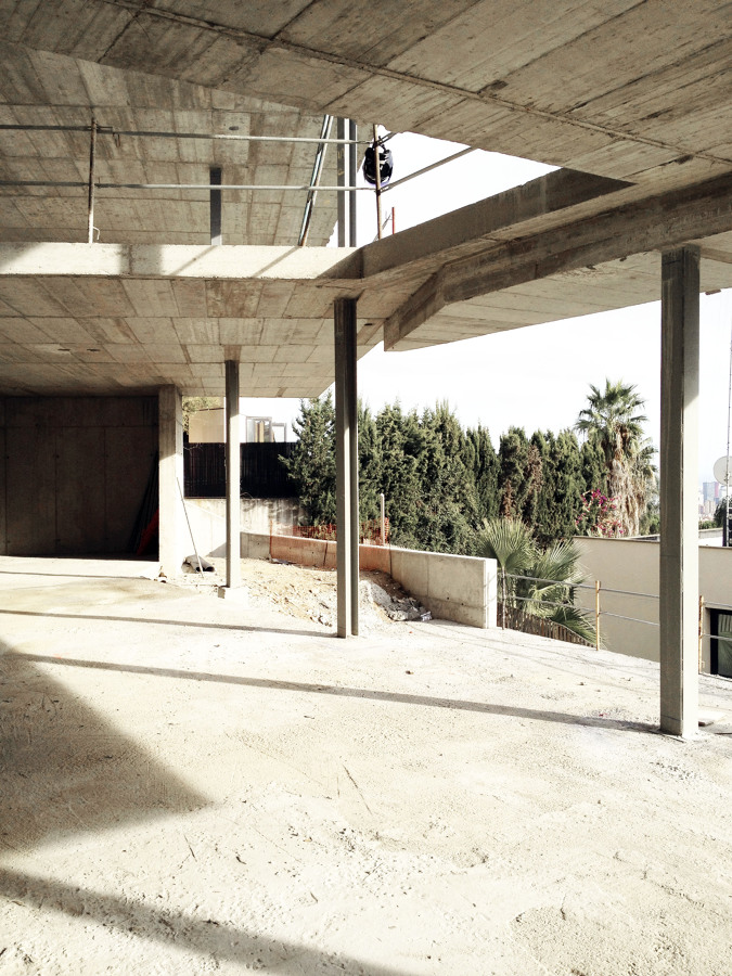 Obras - Vista del doble espacio