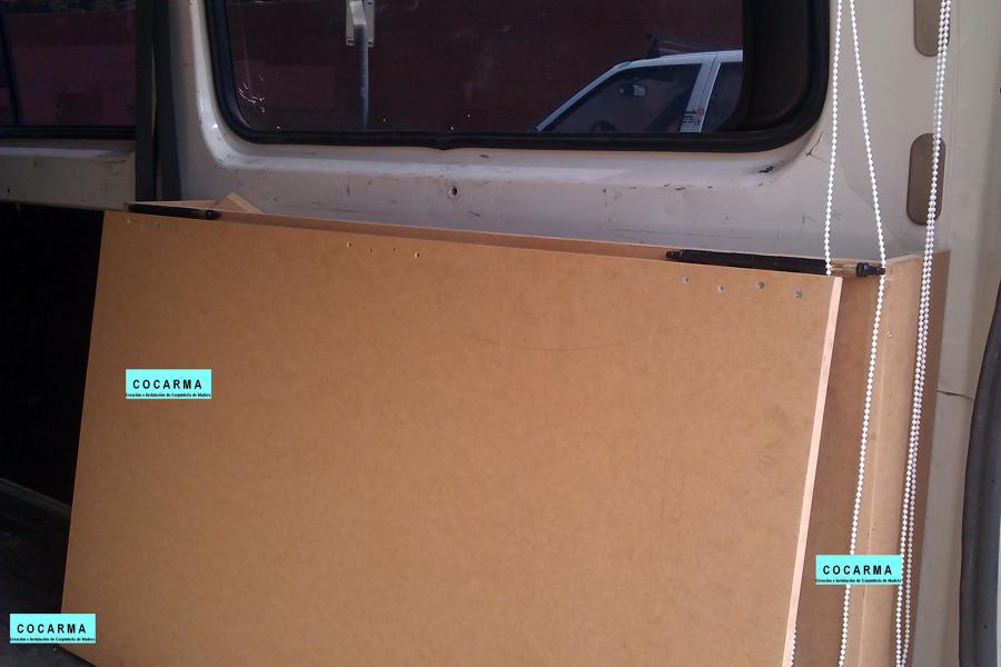 Tapando el lugar de la rueda