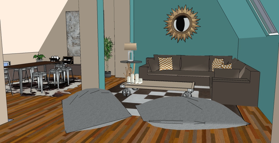 Propuesta para la decoración de la buhardilla