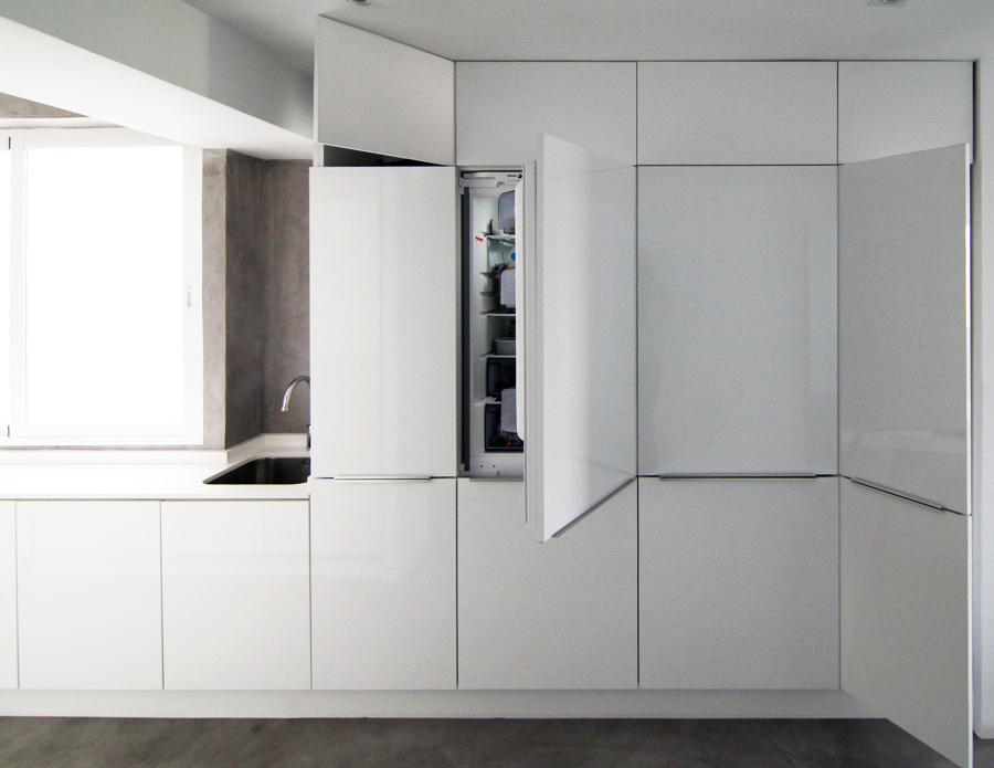 muebles blancos de cocina