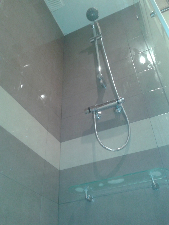 Reforma parcial de un baño anticuado.