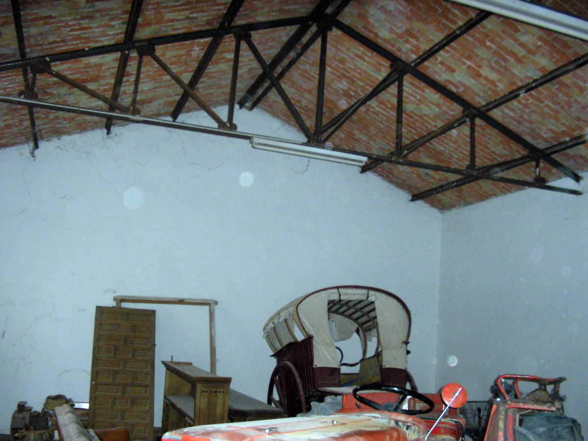 Nave previa a los trabajos