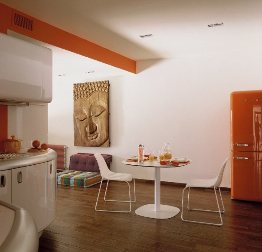 nevera smeg a juego con cocina