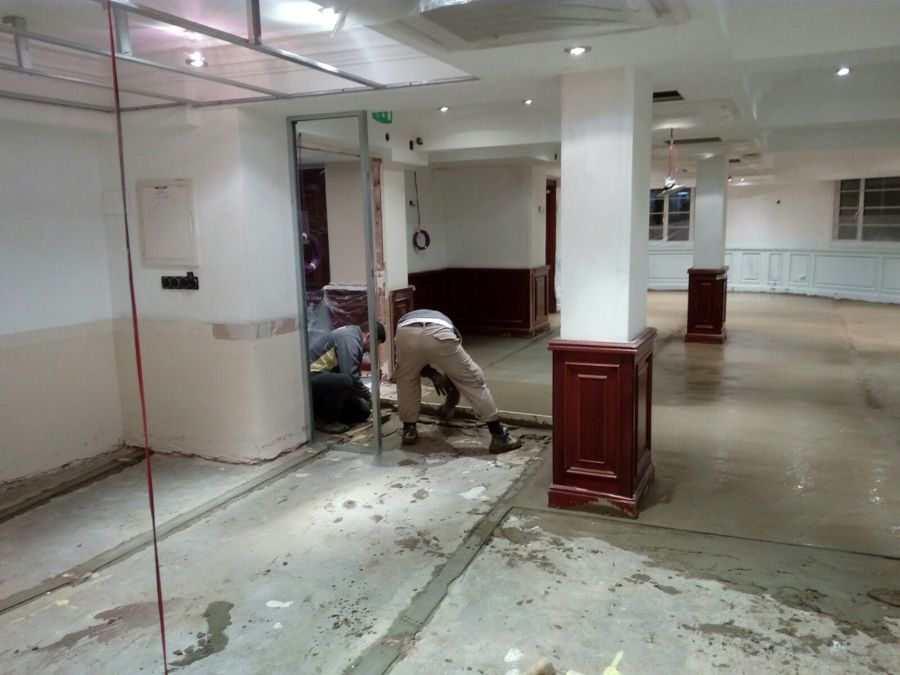 Nivelaciones en otro de los puntos