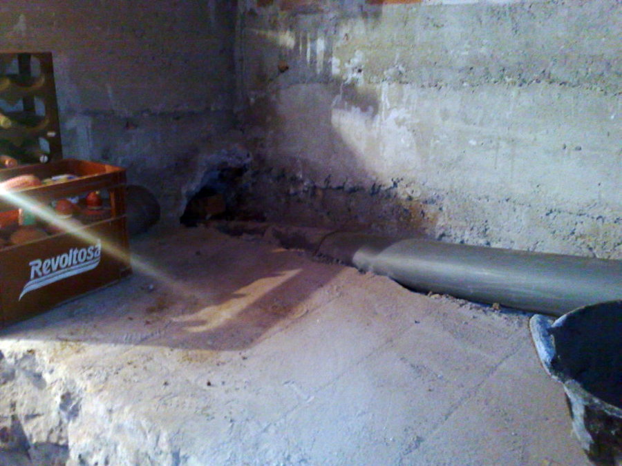 Nueva conducción de PVC.