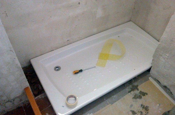 Nuevo plato de ducha.