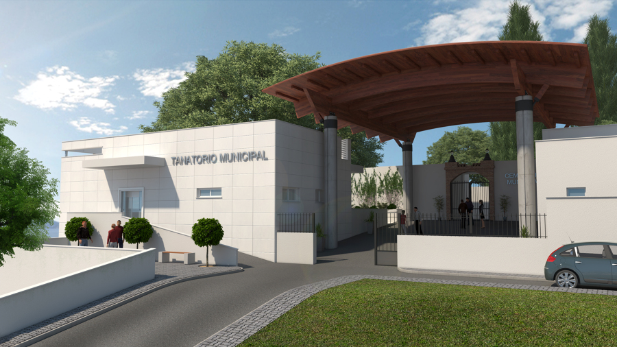 NUEVO TANATORIO ALHAURÍN DE LA TORRE. ENTRADA