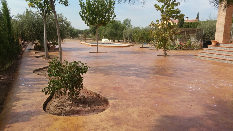 Obra con molde manta 