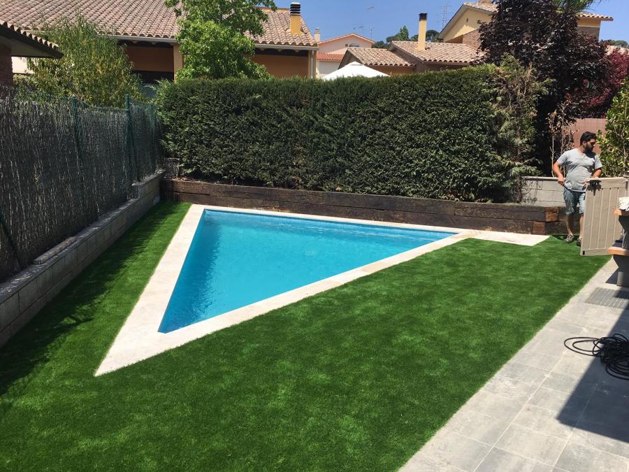 Obra de piscina Irregular