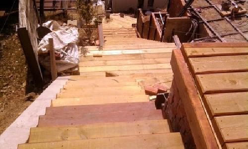 Obra de tarima exterior