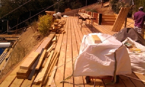 Obra de tarima exterior