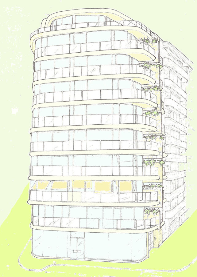 Oeste ala plaza de San Martín