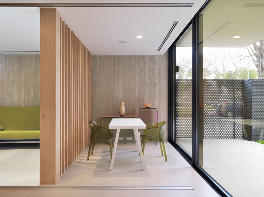 Comedor tras celosía