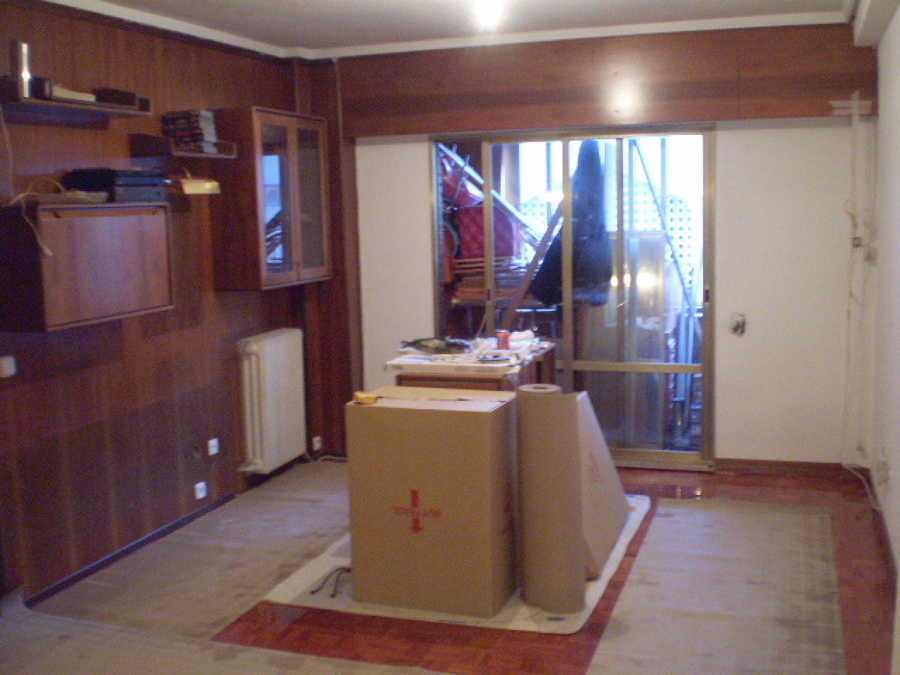 Organizando para aplicar pintura 