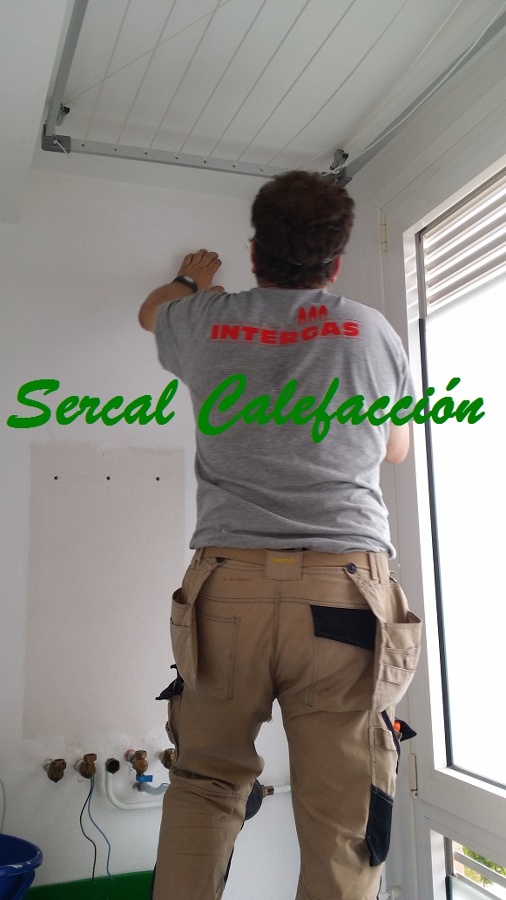 Orificio para chimenea caldera.