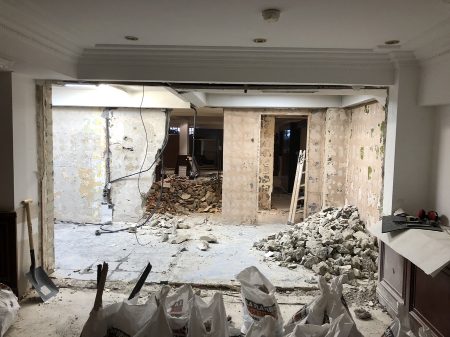 Otra zona de demoliciones