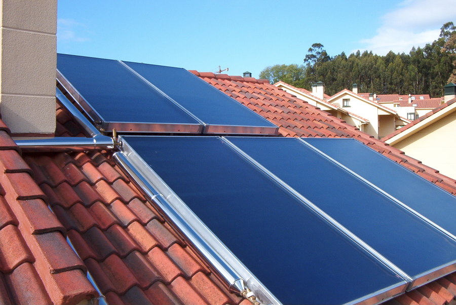 Paneles de energía solar térmica