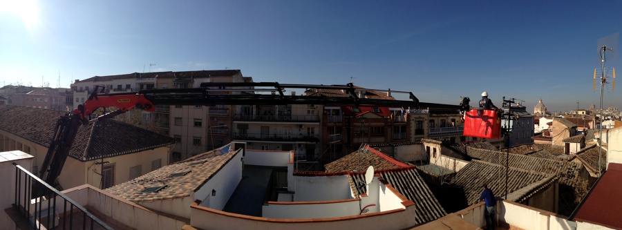 Panorámica Grúa Cesta