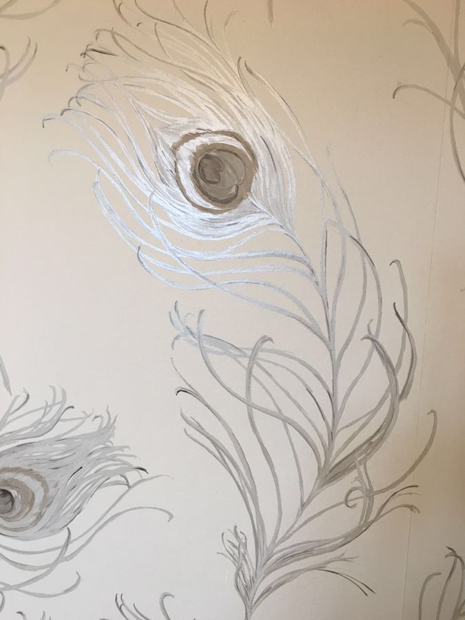 Papel cabecero habitacion principal