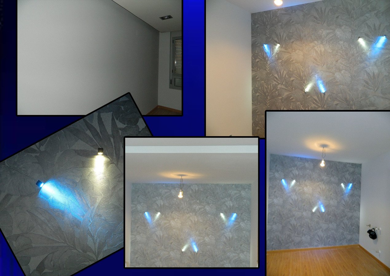 papel pintado e iluminacion