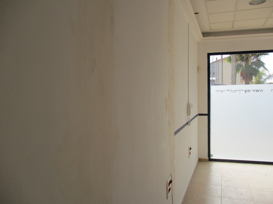 Paramentos del local comercial