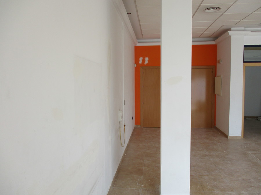 Paramentos del local comercial