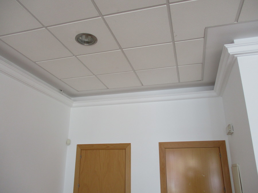 Paramentos y falso techo terminados