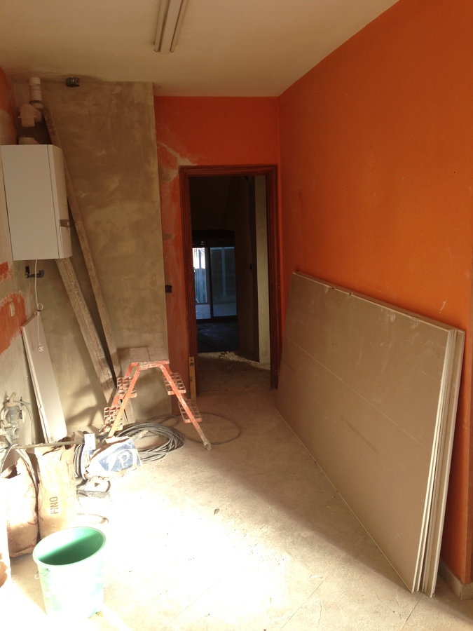 Pared aparador en bruto