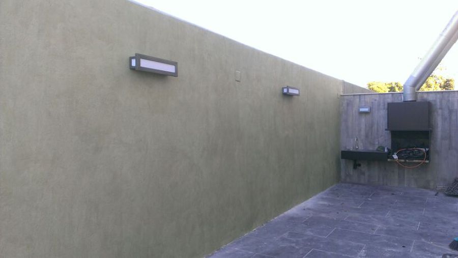 Pared de microcemento