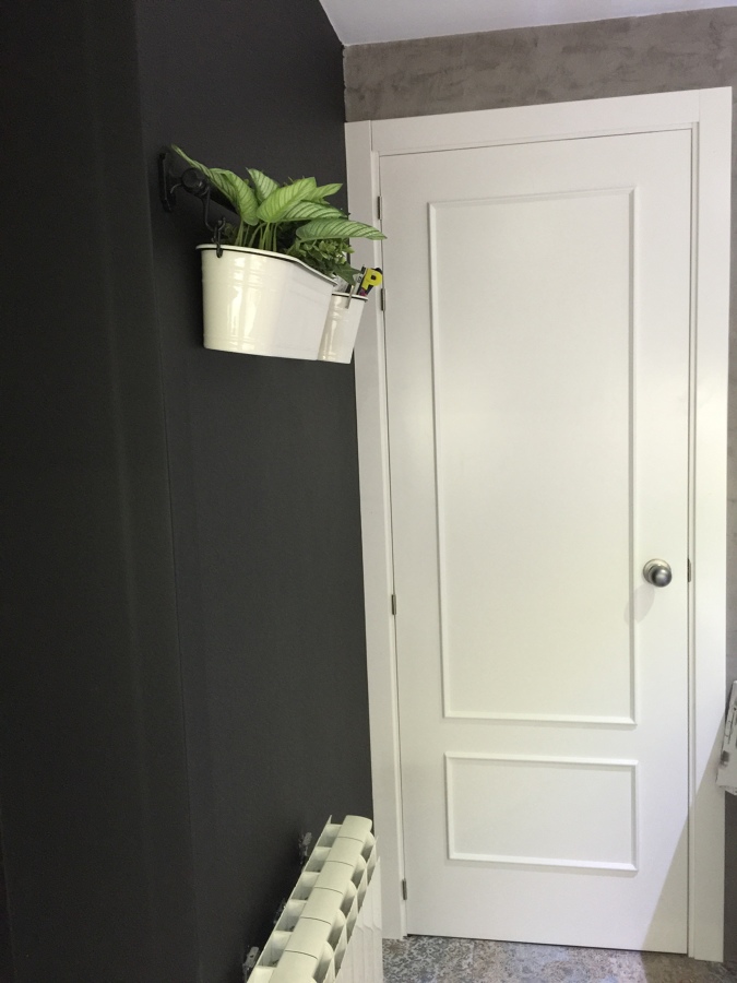 PARED DE PINTURA EN NEGRO PIZARRA