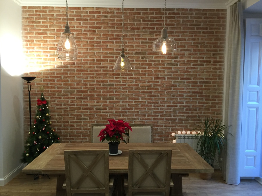 Pared ladrillo visto