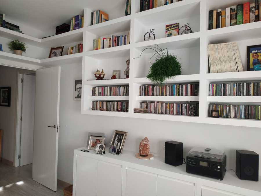 Pared librería después