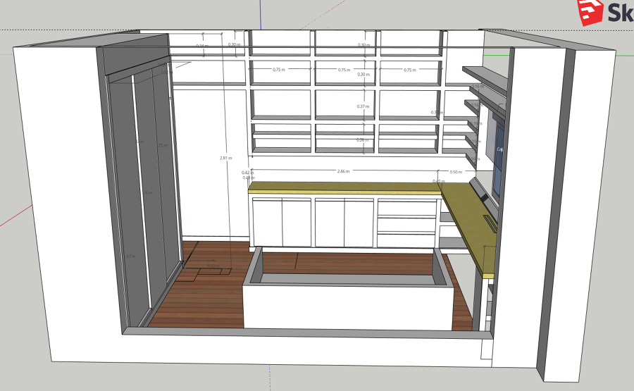 Pared librería Info