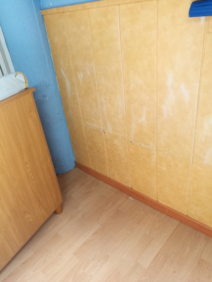 Pared limpia de moho