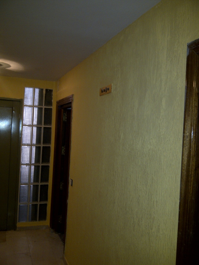 PARED REMATADA Y PINTADA