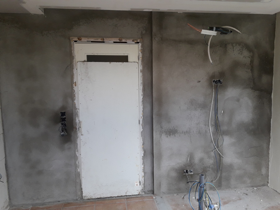 pared sin tratamiento