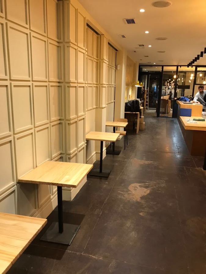 Pared vestida en madera