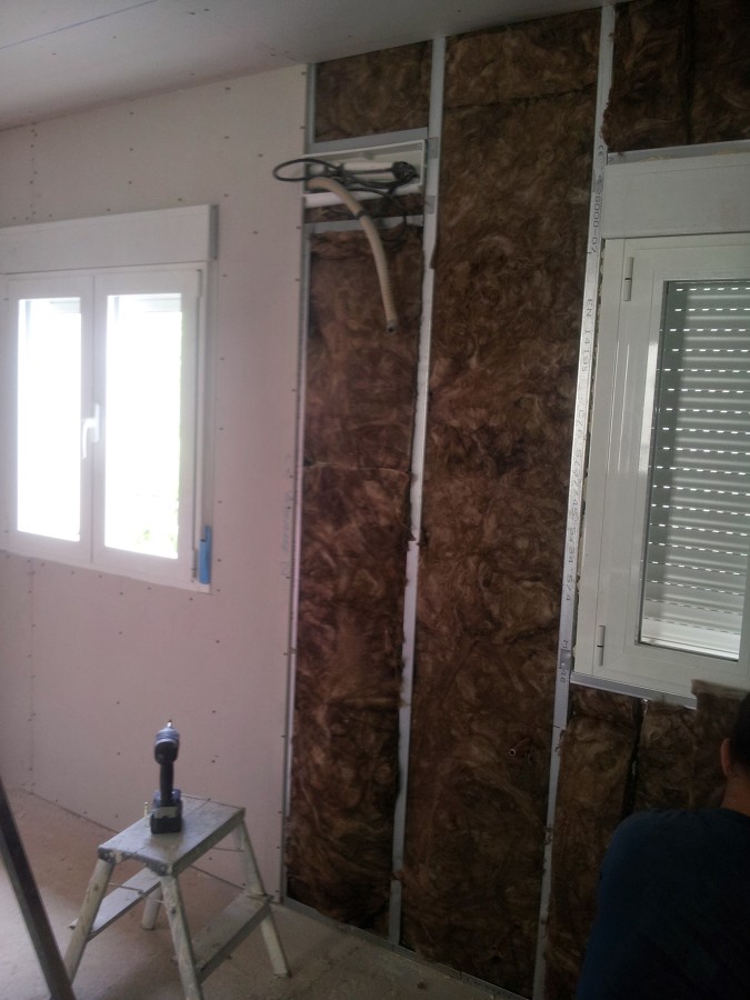 paredes de pladur con ailamiento