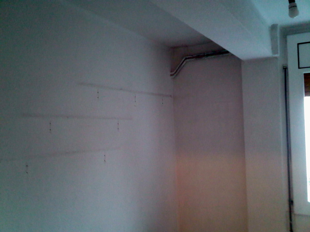 Paredes de una habitación sin tratar 