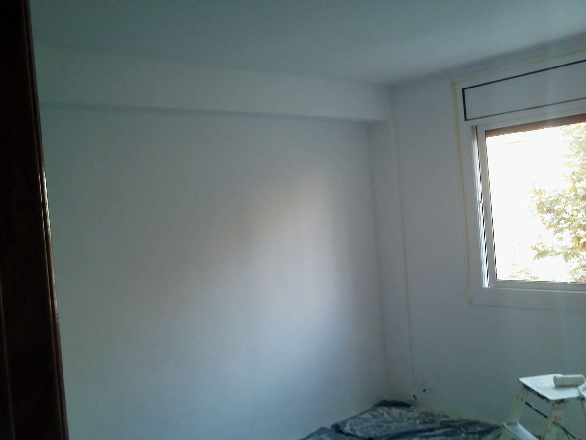 Paredes del salón tratada