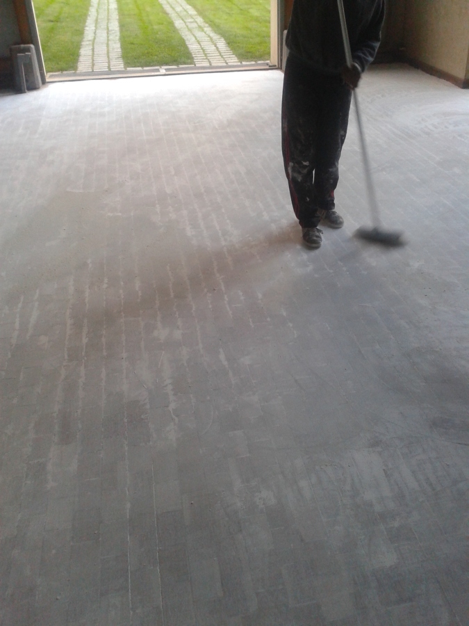 Parquet antes de barnizar