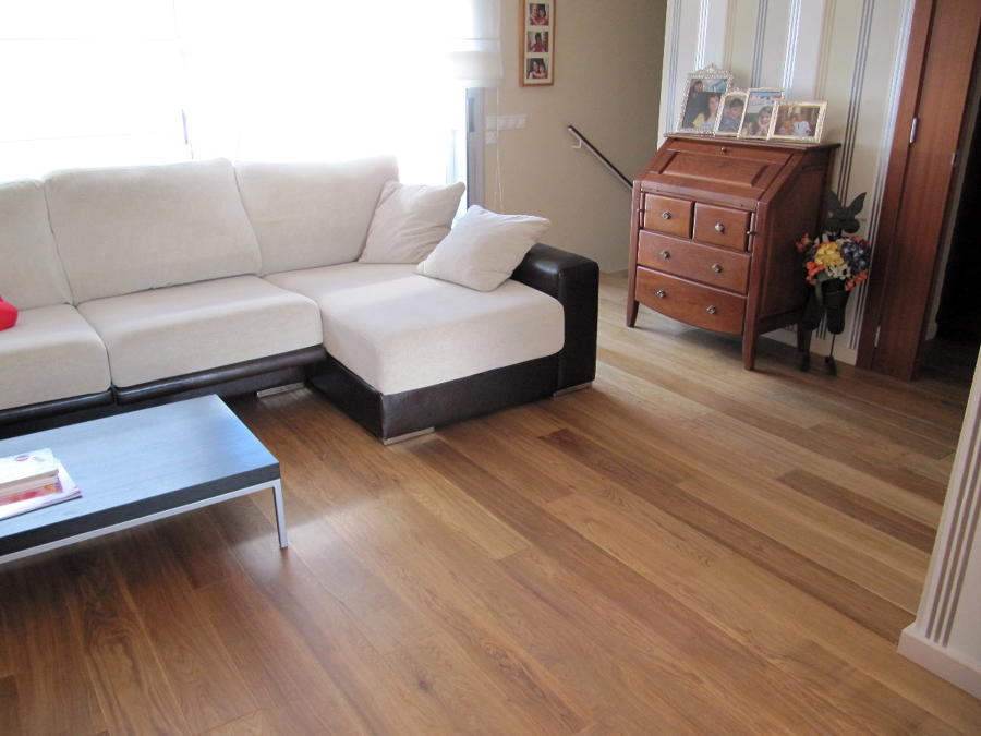 Parquet flotante Roble Little Montana 3D