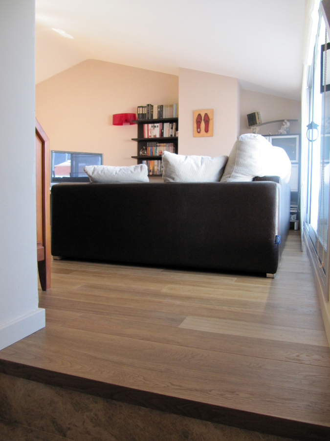 Parquet flotante Roble Little Montana 3D